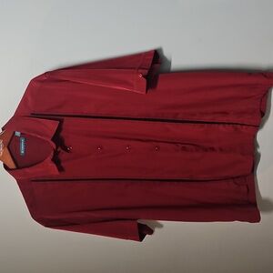 Cubavera Rich Red Short Sleeve Shirt